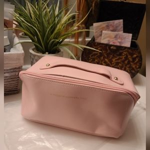 Large Capacity Pink Travel Cosmetic Bag